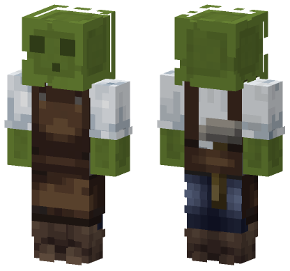 Green Slime Minecraft Bedrock skin