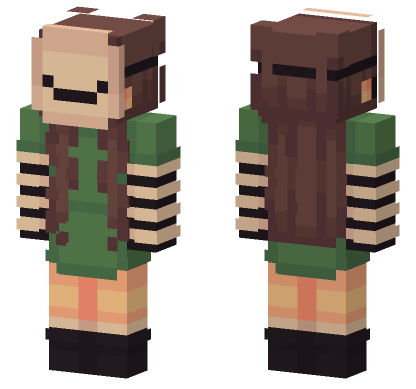 Green Witch Hat Minecraft Bedrock skin