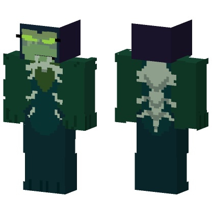 Green Zombie Creature Minecraft Bedrock skin