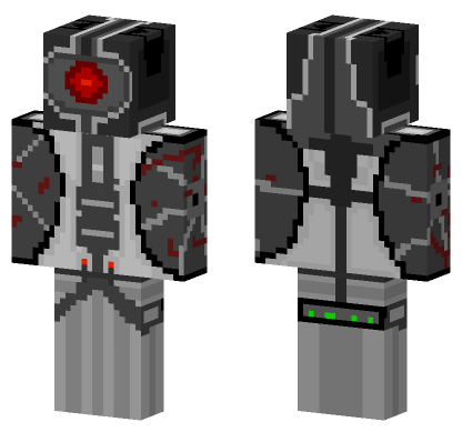 Grey Mech Suit Minecraft Bedrock skin