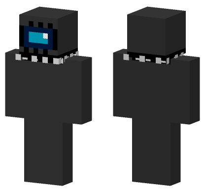 Grey Robot Skin Minecraft Bedrock skin