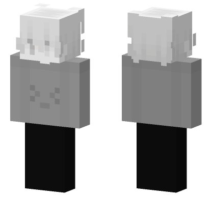 Grey Smoke PvP Minecraft Bedrock skin
