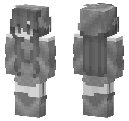 Grey Smoke PvP Minecraft Bedrock skin