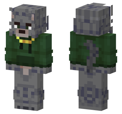 Grey Wolf 1 Minecraft Bedrock skin