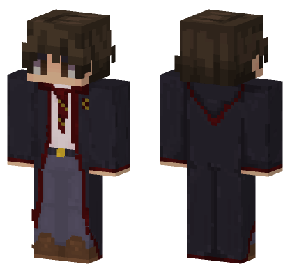 Griffandor Brown Hair Brown Eyes Minecraft Bedrock skin