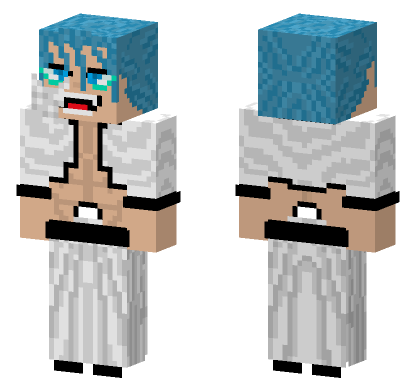 Grimmjow Blue Hair Minecraft Bedrock skin