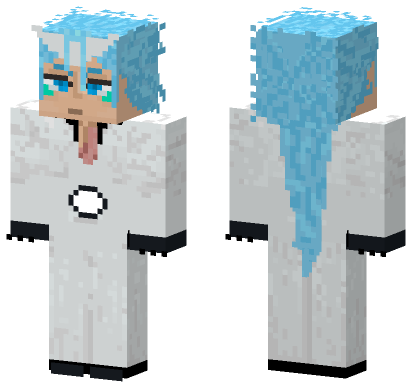 Grimmjow Resurrection Bleach Minecraft Bedrock skin