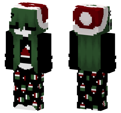 Grinch Christmas Skin Minecraft Bedrock skin