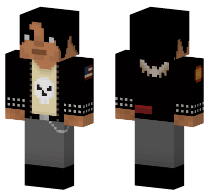Gta Vice City Biker 3 Minecraft Bedrock skin