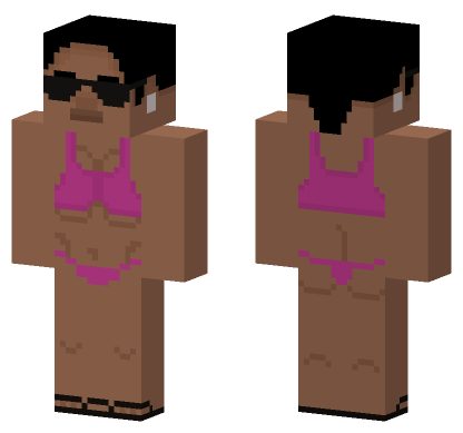 Gta Vice City Npc Pink Bikini Minecraft Bedrock skin