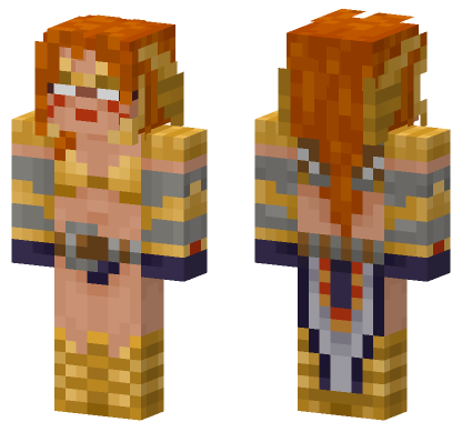 Guardians Of The Galaxy Angela Minecraft Bedrock skin