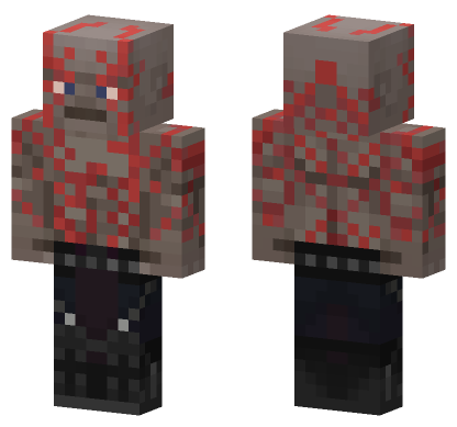 Guardians Of The Galaxy Drax Minecraft Bedrock skin