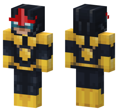 Guardians of the Galaxy Nova Minecraft Bedrock skin