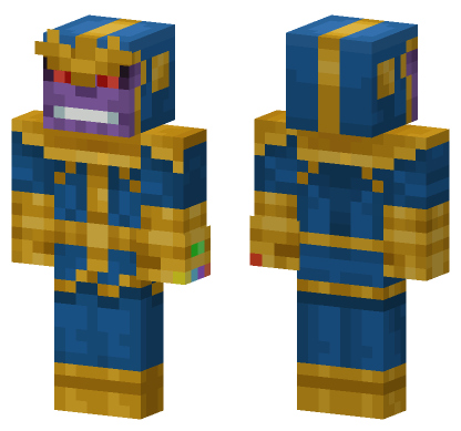Guardians Of The Galaxy Thanos Minecraft Bedrock skin