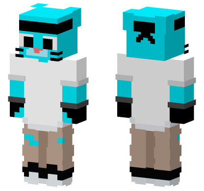Gumball Awesome Boi Minecraft Bedrock skin