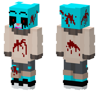 Gumball EXE Minecraft Bedrock skin