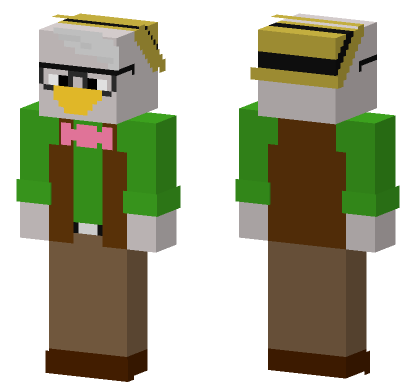 Gyro Gearloose Head Of Geartech Minecraft Bedrock skin