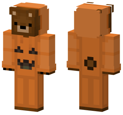 Halloween Bear Skin Minecraft Bedrock skin