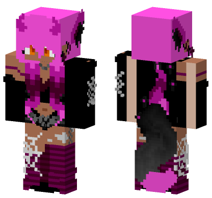 Halloween Kawaii Chan Minecraft Bedrock skin