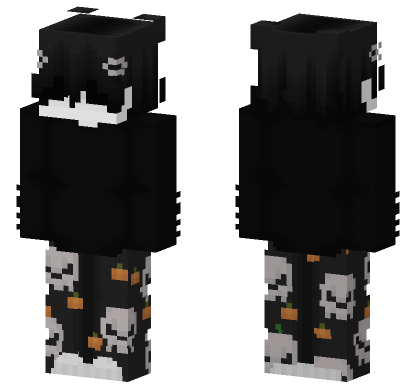 Halloween Skeleton Skin Minecraft Bedrock skin