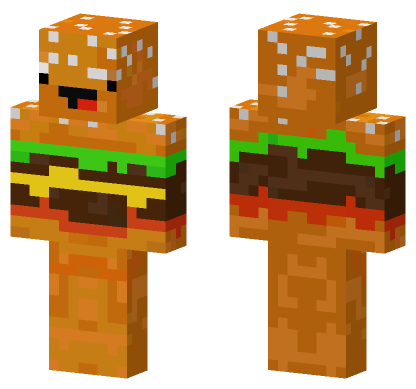 Hamburger Skin Minecraft Bedrock skin