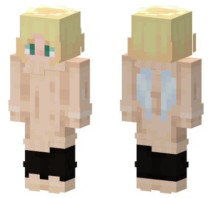Hana Kurusu Angel Skin Minecraft Bedrock skin