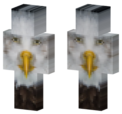 Handsome Bald Eagle Meme Minecraft Bedrock skin