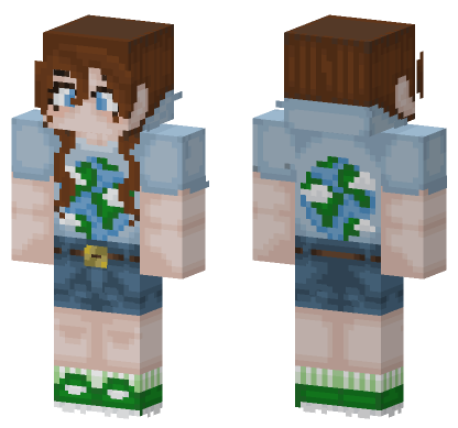 Happy Earth Day Skin Minecraft Bedrock skin