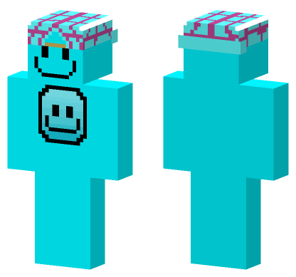 Happy Face Hoodie Minecraft Bedrock skin