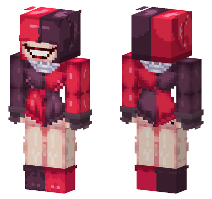 Harley Quinn Design Minecraft Bedrock skin