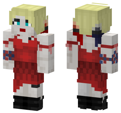 Harley Quinn Suicide Squad Minecraft Bedrock skin