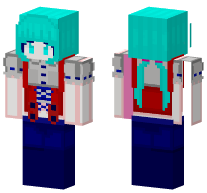 Hatsune Miku Bnf Minecraft Bedrock skin