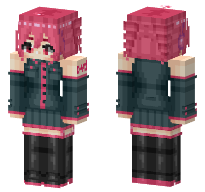 Hatsune Miku Outfit Minecraft Bedrock skin