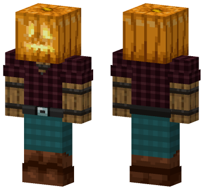 Haunted Pumpkin 5056265 Minecraft Bedrock skin