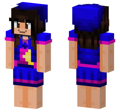 Hd Kawaii Girl Anna Minecraft Bedrock skin