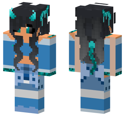 HD Sculked Aphmau Minecraft Bedrock skin