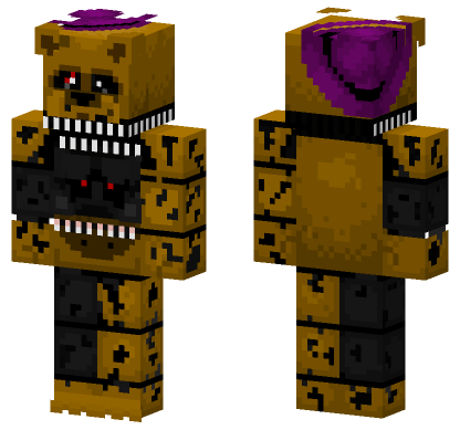 Hellmare Fred Bear Minecraft Bedrock skin