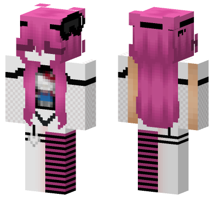 Hello Kitty Pajamas Minecraft Bedrock skin