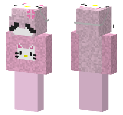 Hello Kitty Pink Outfit Minecraft Bedrock skin