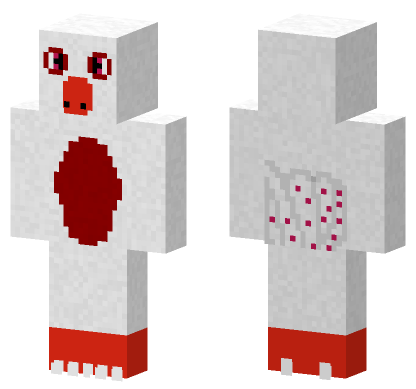 Hemo The Albino Peacock Minecraft Bedrock skin