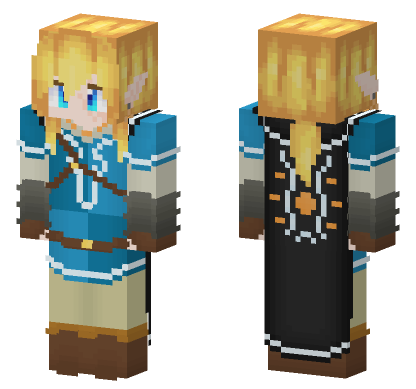 Hero Of The Wild Zelda Minecraft Bedrock skin