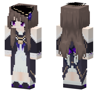 Herta Honkai Star Rail Minecraft Bedrock skin