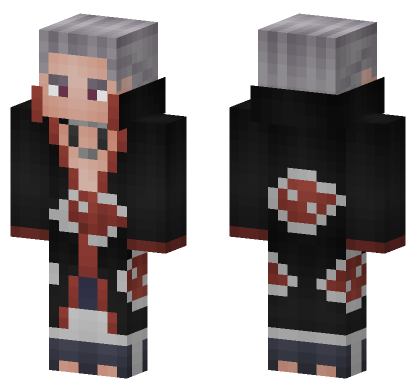 Hidan Akatsuki Skin Minecraft Bedrock skin