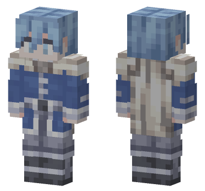 Himmel Blue Outfit Minecraft Bedrock skin