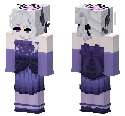 Hina Dress Blue Archive Minecraft Bedrock skin