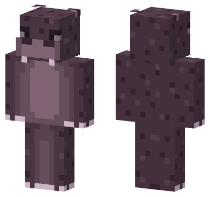 Hippopotamus Skin Minecraft Bedrock skin