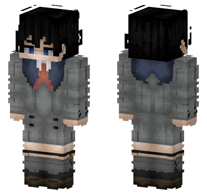 Hiro Darling In The Franxx Minecraft Bedrock skin