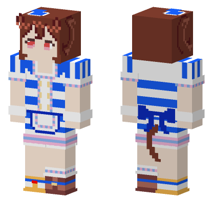 Hishi Akebono Umamusume Minecraft Bedrock skin
