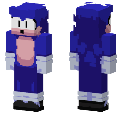 Hog Bootleg Sonic Minecraft Bedrock skin