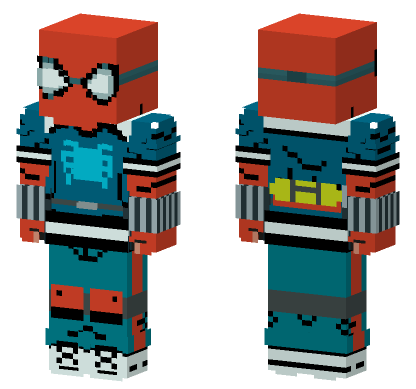 Homemade Suit Spider-Man Minecraft Bedrock skin